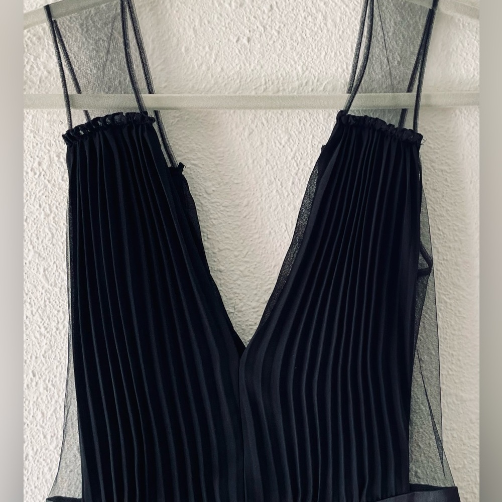 Bebe Pleated Tulle Dress - Picture 5 of 15